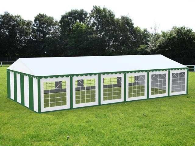 Cort Evenimente Economy, Pvc Rosu-Alb, 6x12m -ab