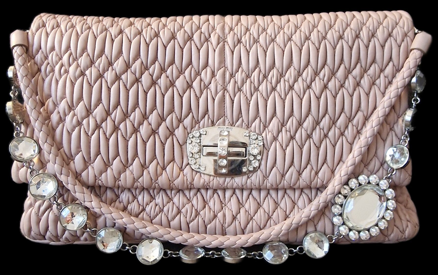 Miu Miu Iconic Crystal nappa bag