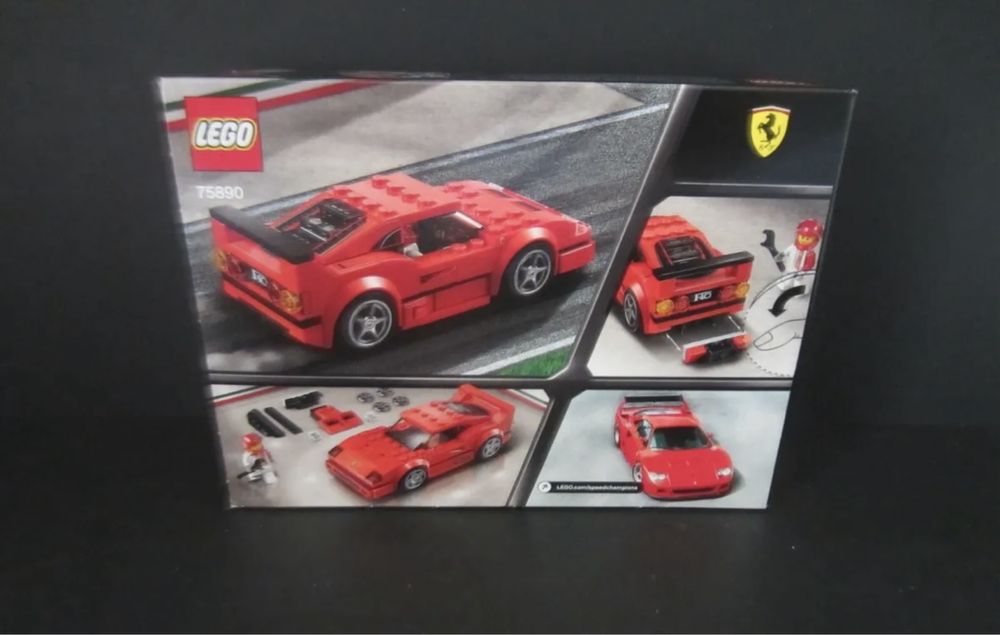 Lego Speed Champions Ferrari F40 75890; Ferrari 488 GT3 75886