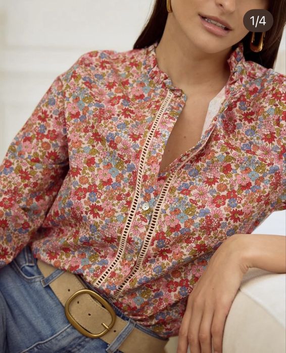 Прекрасни ризи в принт Liberty от Motus boutique Paris в стил Sézane