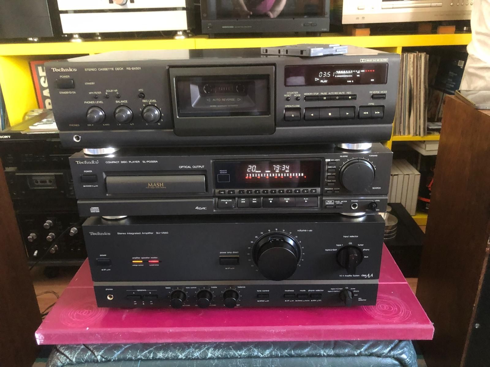 Linie Technics SU-V 660, Cd  Technics SL-PG500a, Technics RS-BX 501