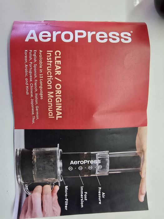 Уред за приготвяне на кафе инфузер AeroPress черен