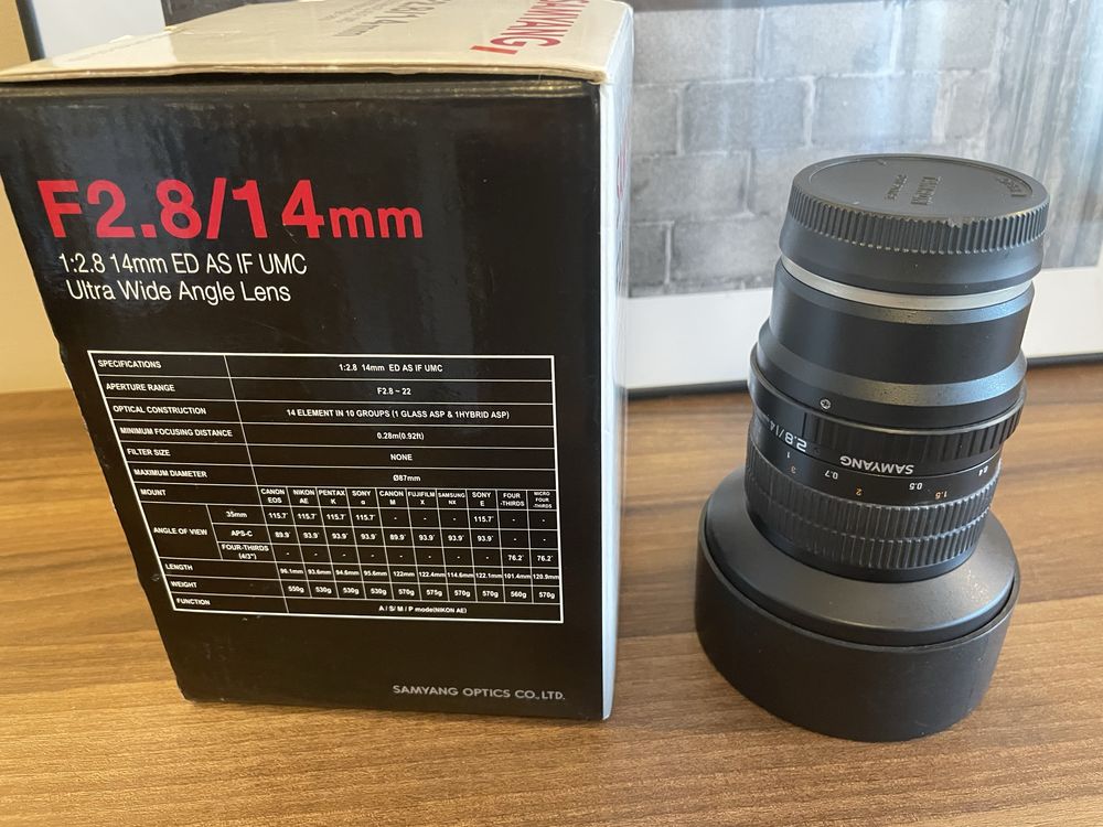 Твърд обектив за Sony SAMYANG F2.8/14mm