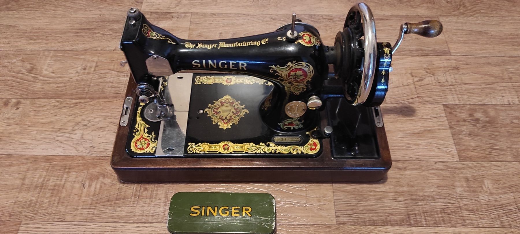 Ръчна шевна машина SINGER 28K (1951 г.) – антикварна, запазена