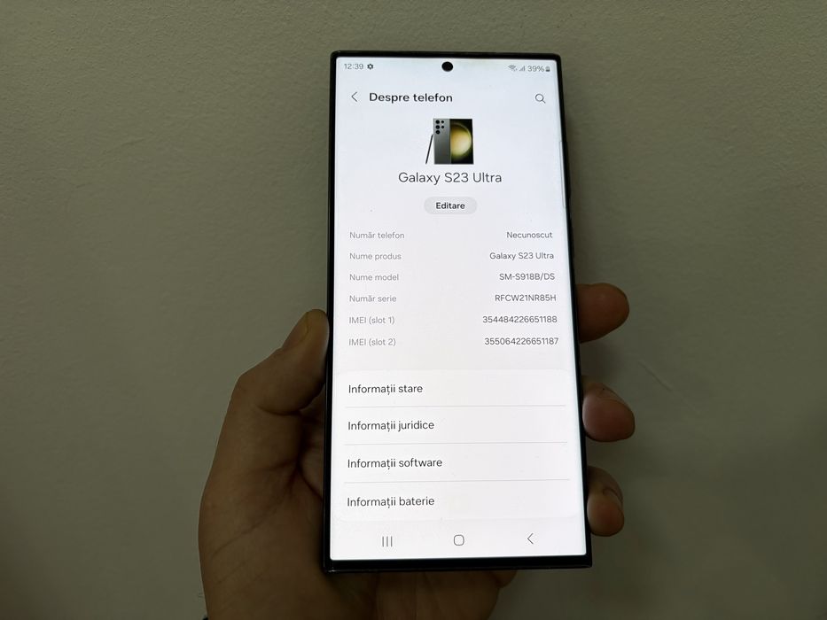 Samsung Galaxy S23 Ultra, 512 gb, 12 gb ram, Green
