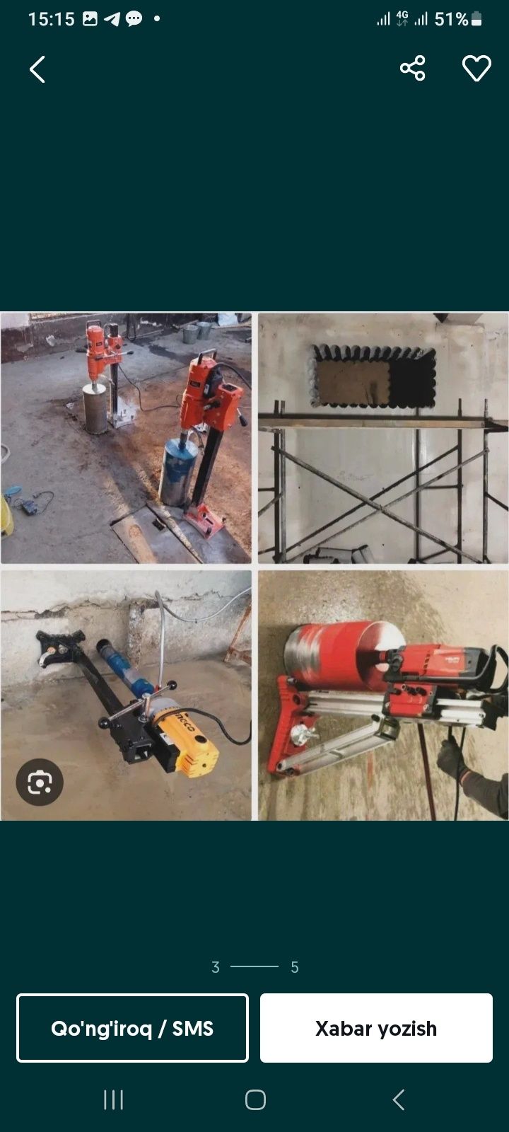 Beton tashish buzish va kesish