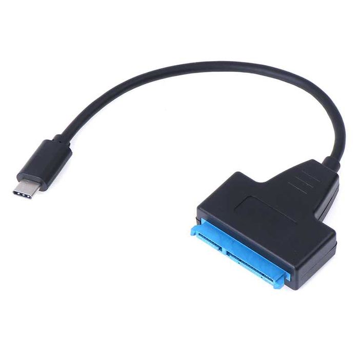 Cablu USB 3.0 și USB Type C la SATA 22 pini (7+15) HDD SSD 2.5" inch