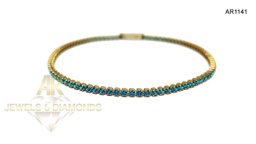 Bratara Tennis Aur 14 K model nou deosebit ARJEWELS&DIAMONDS(AR1141)