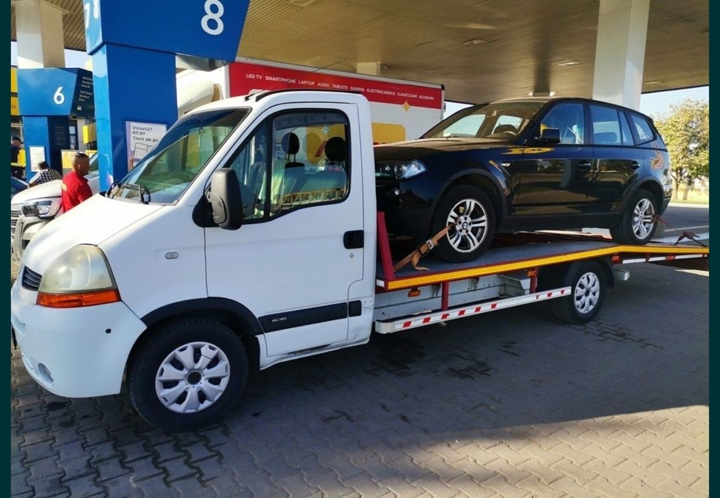 Platforma auto / tractări Renault master 2.5 euro 4/2007/Platou 5.30 m