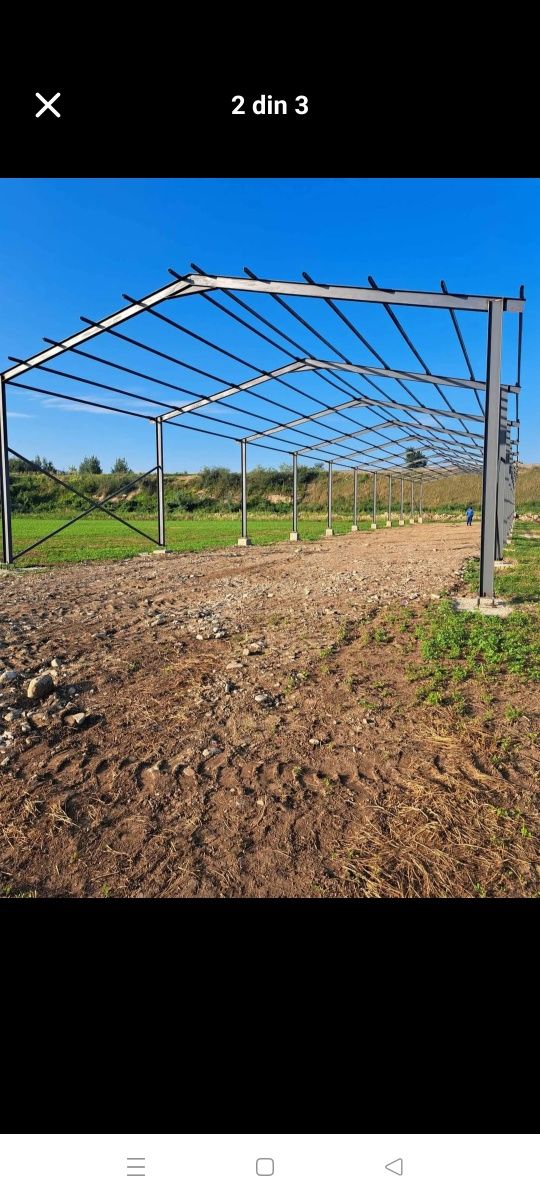 Vand.hala metalică 11×23×4
Hala metalică conpleta 
Din profile i pe 1
