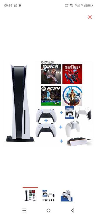 Playstation5 Sony +2 Геймпада+9игр в наличии уже установлены