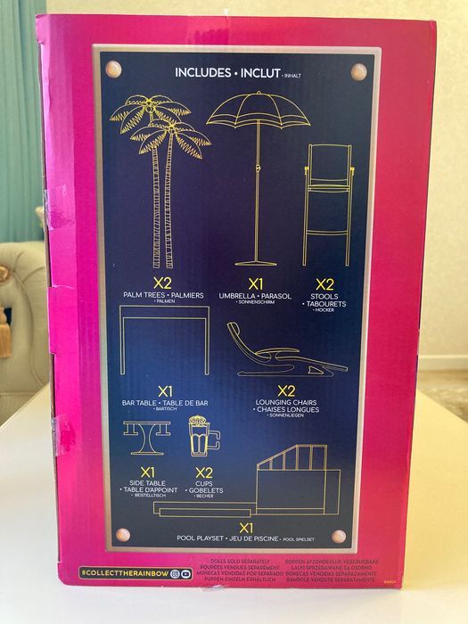 Rainbow high color changing pool