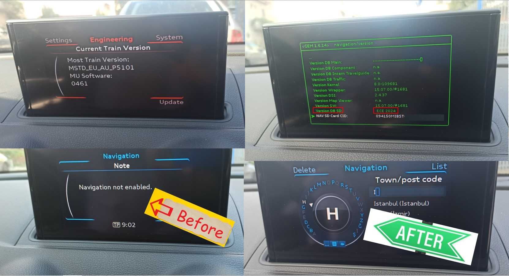2025 Audi A3 карта навигация MIB-S MSTD map Europe BG Ауди MIB1 SDcard