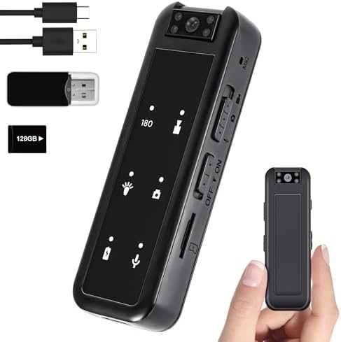 Нова мини Скрита видеокамера 1080P 5 часа батерия и въртяща леща 180°