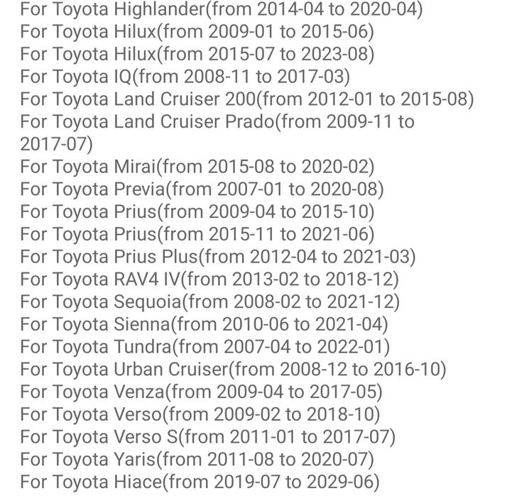 Датчици за налягане в гумите тойота toyota