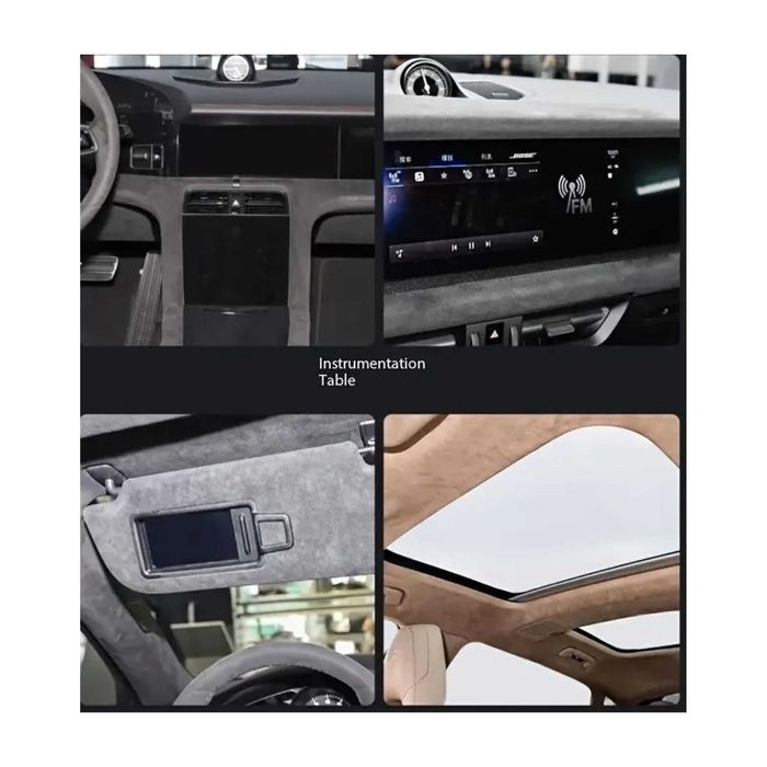Material imitatie alcantara cu adeziv , latime 1,5m