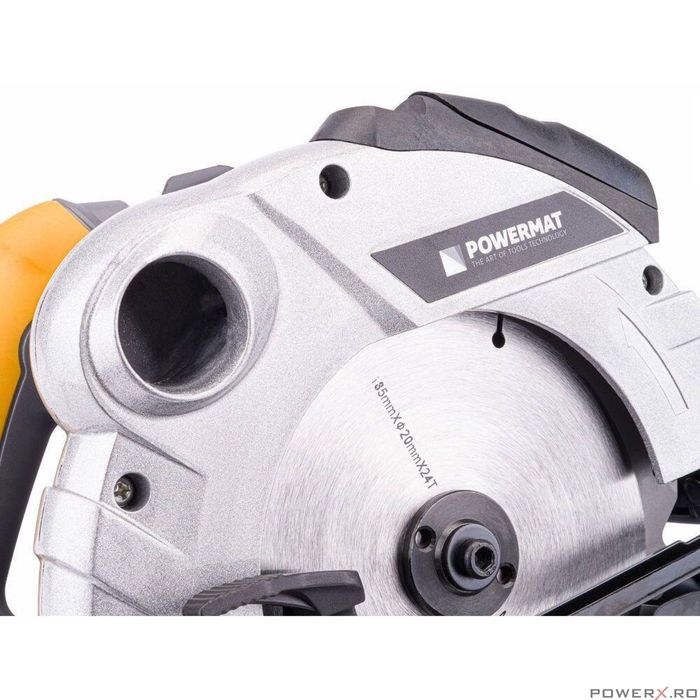 Fierastrau circular de mana cu laser pentru lemn, 2250 W, Powermat