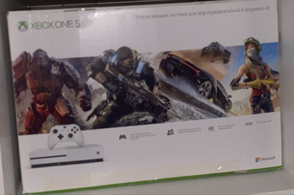 Xbox one s 1tb 2джостик 3диск игры