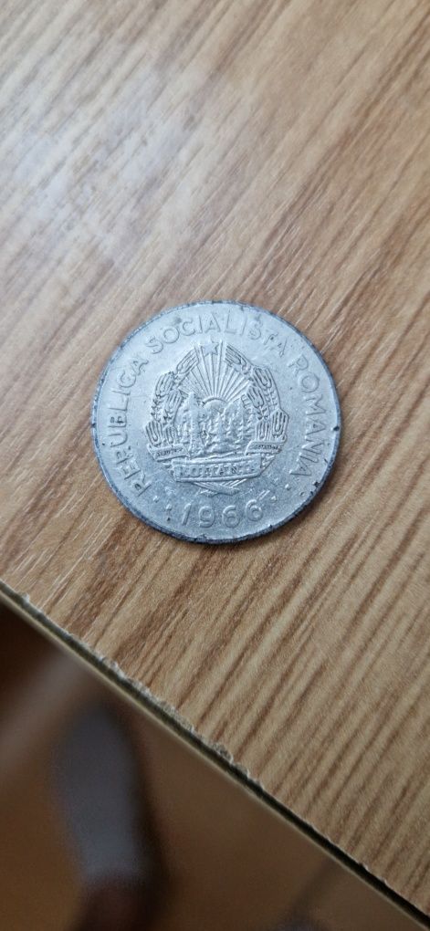 Moneda 1 LEU Republica Socialista Romania 1966