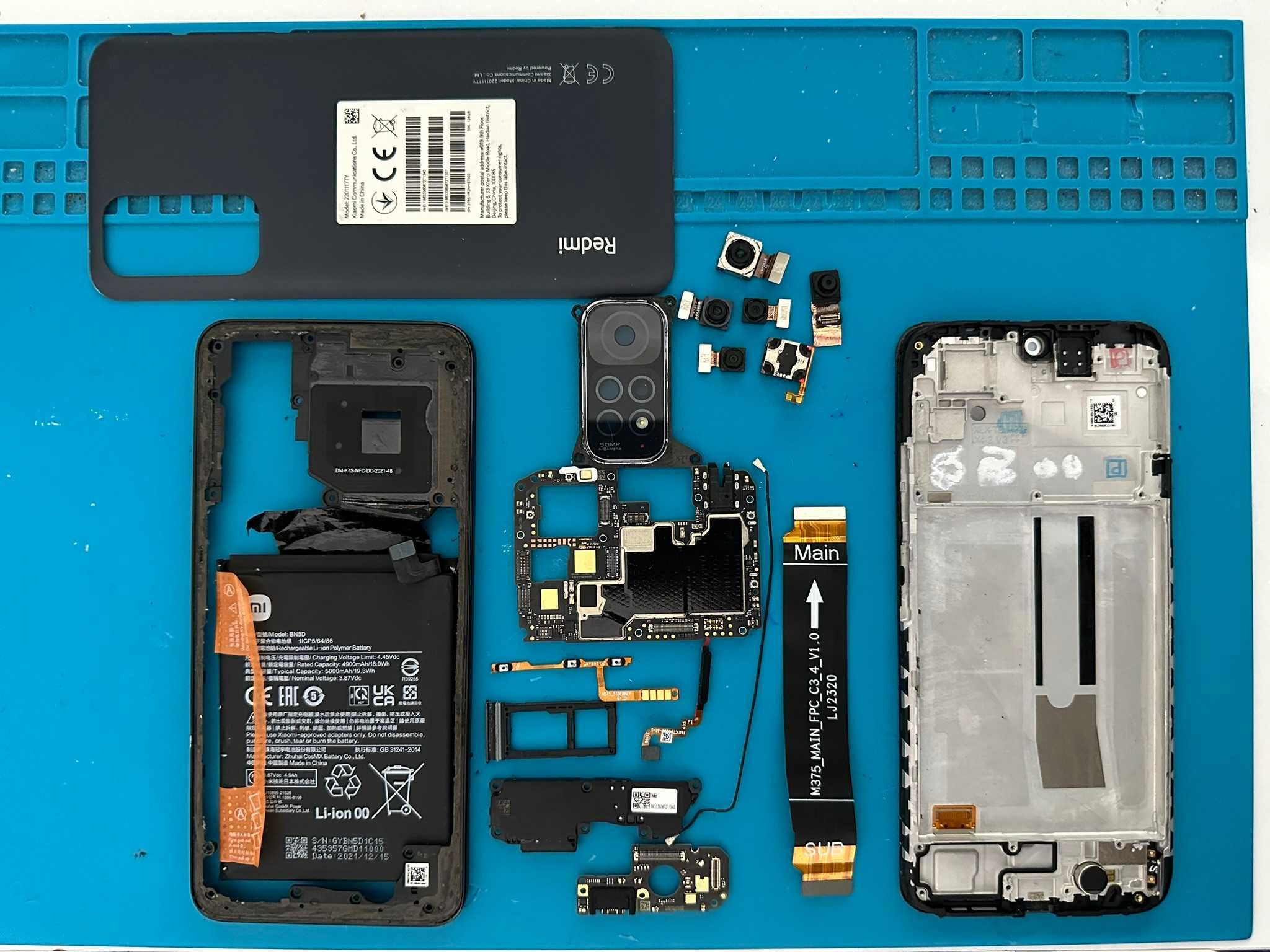 Xiaomi Redmi Note 11 4G на части