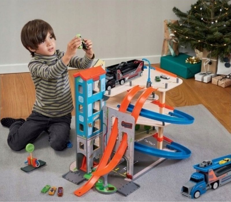 Дървена писта гараж Lidl, XXL